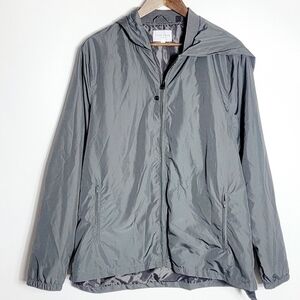 NWT Five Four Los Angeles Slater Grey Windbreaker Men's Jacket Size L